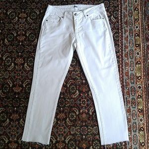 Paige Optic White Peg Skinny Jeans